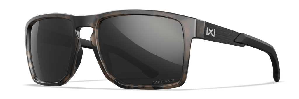 Wiley X WX APEX — Captivate Polarized - Black Mirror - Grey, Matte Tortoise Brown by Wiley X - Tactical Sunglasses