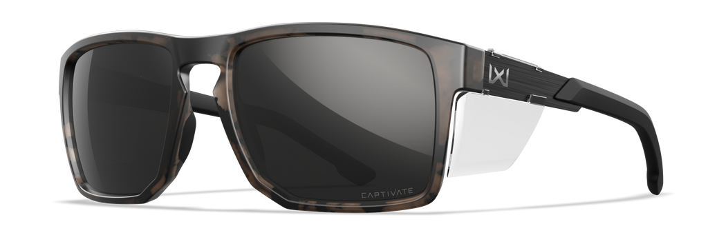 Wiley X WX APEX — Captivate Polarized - Black Mirror - Grey, Matte Tortoise Brown by Wiley X - Tactical Sunglasses