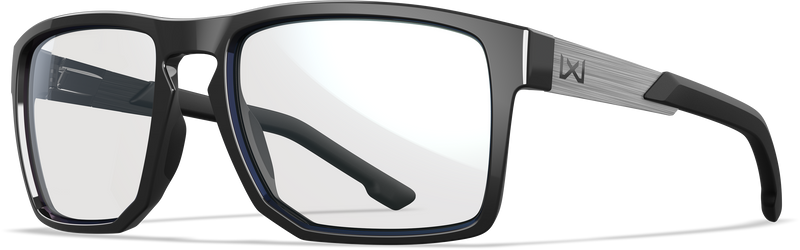 Wiley X WX APEX — Captivate Polarized - Blue Mirror -  Grey, Gloss Black