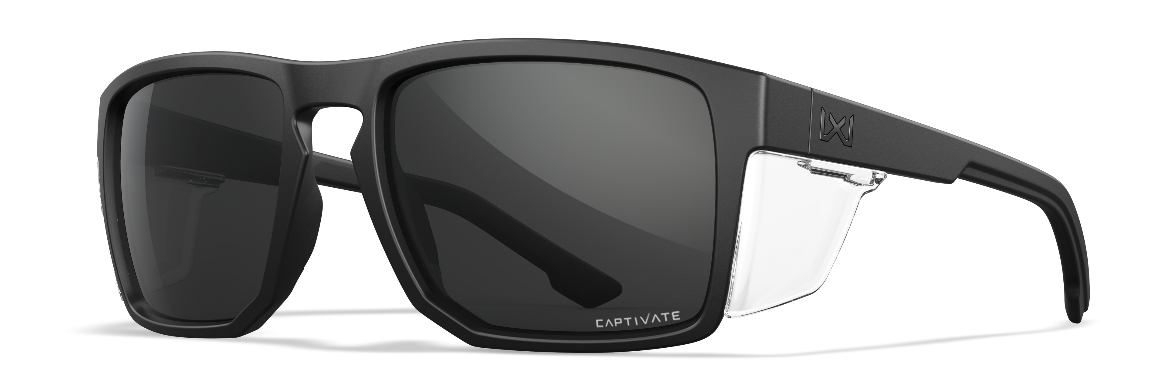 Wiley X WX FOUNDER — Captivate Grey, Black Ops - Matte Black by Wiley X - Tactical Sunglasses