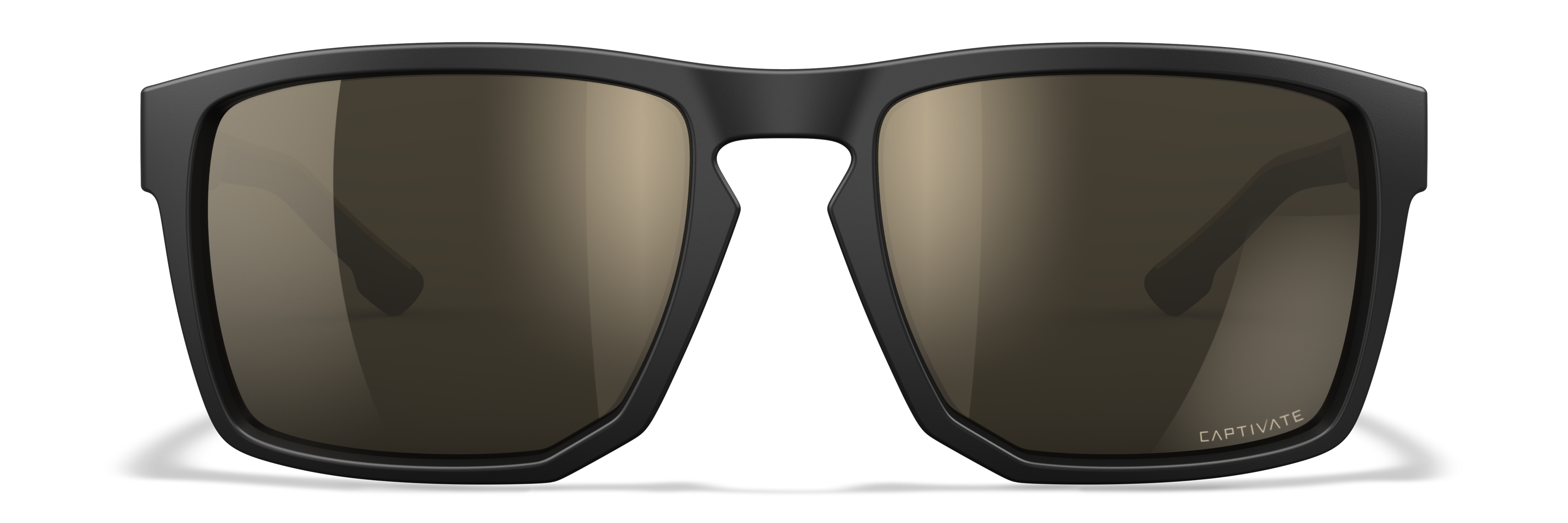 Wiley X WX FOUNDER — Captivate - Tungsten Mirror - Grey, Matte Black/Tan by Wiley X - Tactical Sunglasses