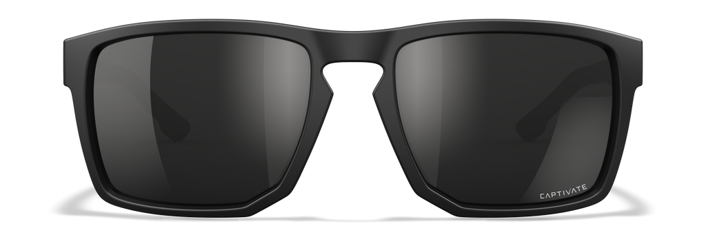 Wiley X WX FOUNDER — Captivate Polarized - Black Mirror - Grey, Matte Black by Wiley X - Tactical Sunglasses