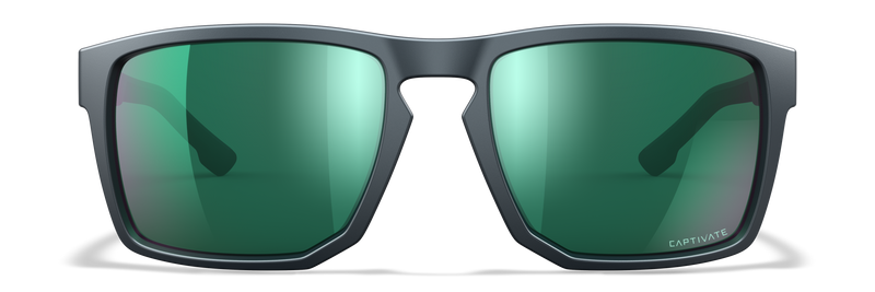 Wiley X WX FOUNDER — Captivate Polarized - Green Mirror - Amber, Matte Graphite