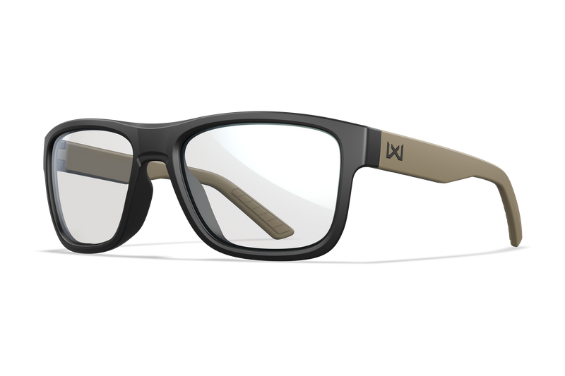 Wiley X WX OVATION — Captivate - Tungsten Mirror - Grey, Matte Black/Tan