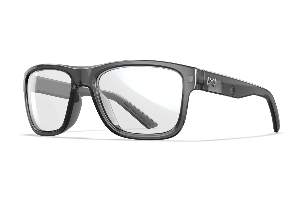 Wiley X WX OVATION — Captivate Polarized - Blue Mirror -  Grey, Gloss Crystal Dark Grey by Wiley X - Tactical Sunglasses