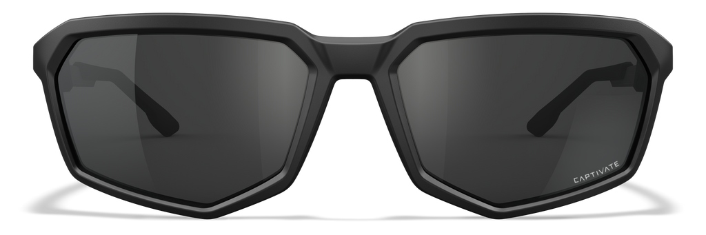 Wiley X WX RECON — Captivate Grey, Black Ops - Matte Black by Wiley X - Tactical Sunglasses