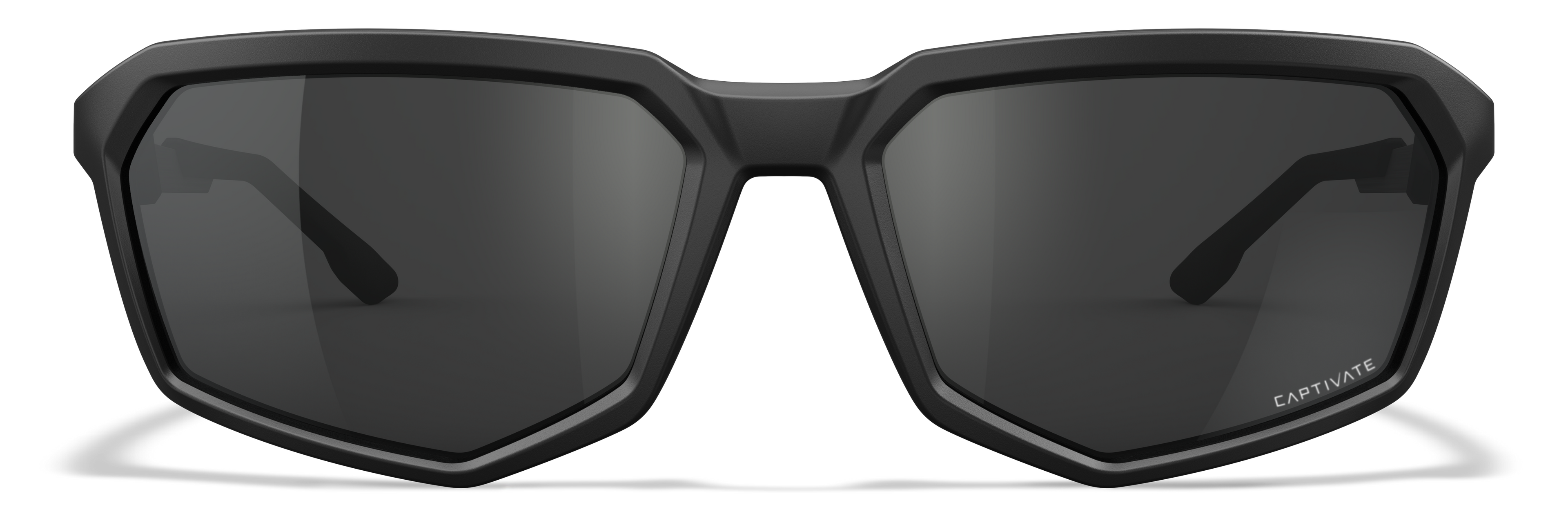 Wiley X WX RECON — Captivate Grey, Black Ops - Matte Black by Wiley X - Tactical Sunglasses