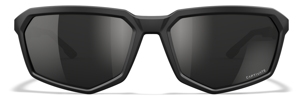 Wiley X WX RECON — Captivate Polarized - Black Mirror - Grey, Matte Black by Wiley X - Tactical Sunglasses