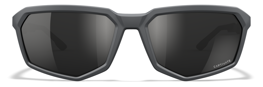 Wiley X WX RECON — Captivate Polarized - Black Mirror - Grey, Matte Grey by Wiley X - Tactical Sunglasses