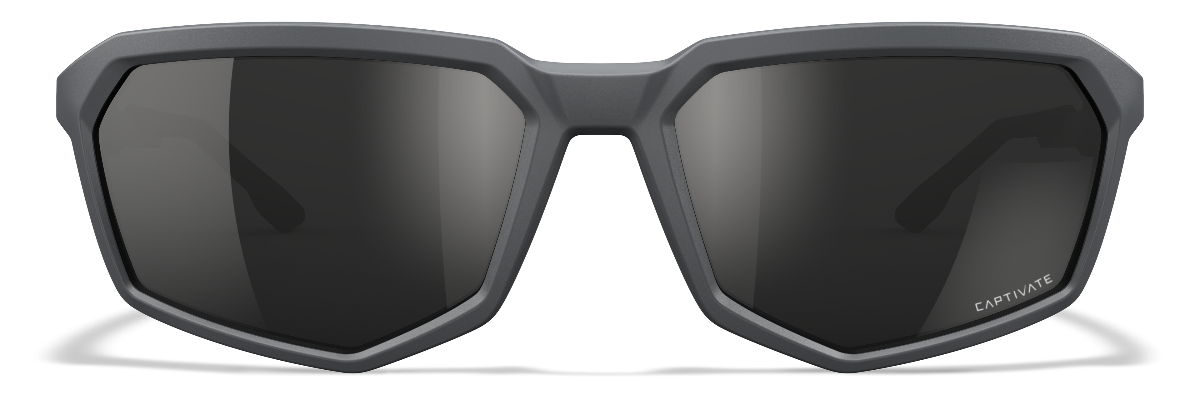 Wiley X WX RECON — Captivate Polarized - Black Mirror - Grey, Matte Grey by Wiley X - Tactical Sunglasses
