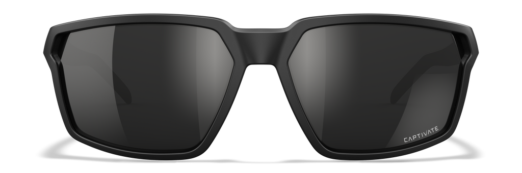 Wiley X WX SIERRA — Captivate Polarized - Black Mirror - Grey, Matte Black by Wiley X - Tactical Sunglasses