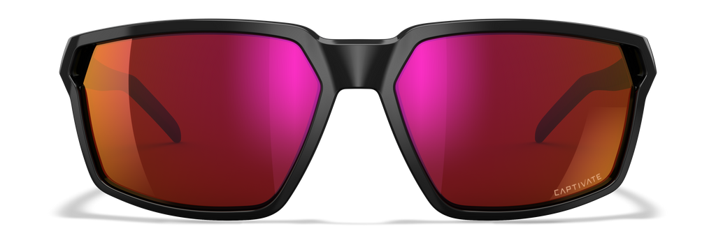 Wiley X WX SIERRA — Captivate - Red Mirror - Grey, Gloss Black by Wiley X - Tactical Sunglasses