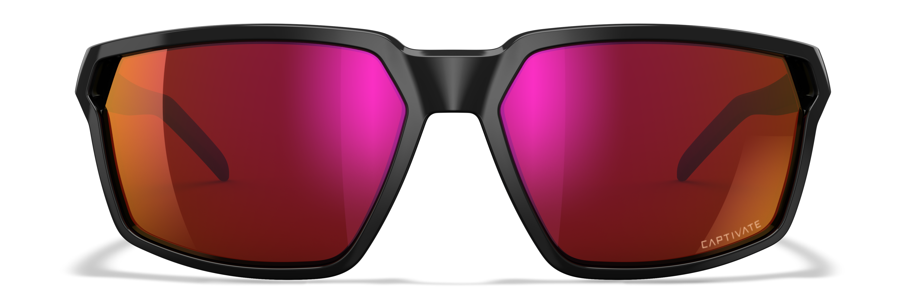 Wiley X WX SIERRA — Captivate - Red Mirror - Grey, Gloss Black by Wiley X - Tactical Sunglasses