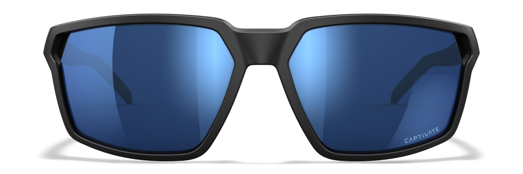 Wiley X WX SIERRA — Captivate Polarized - Blue Mirror -  Grey, Matte Black by Wiley X - Tactical Sunglasses