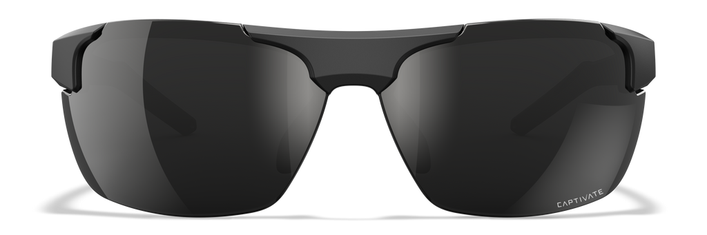 Wiley X WX PRIME — Captivate Polarized - Black Mirror - Grey, Matte Black by Wiley X - Tactical Sunglasses