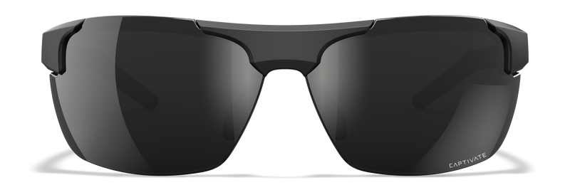Wiley X WX PRIME — Captivate Polarized - Black Mirror - Grey, Matte Black