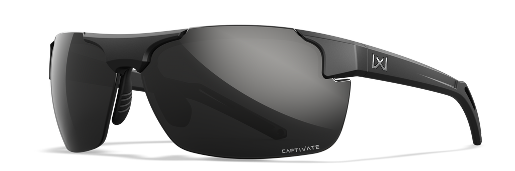 Wiley X WX PRIME — Captivate Polarized - Black Mirror - Grey, Matte Black by Wiley X - Tactical Sunglasses