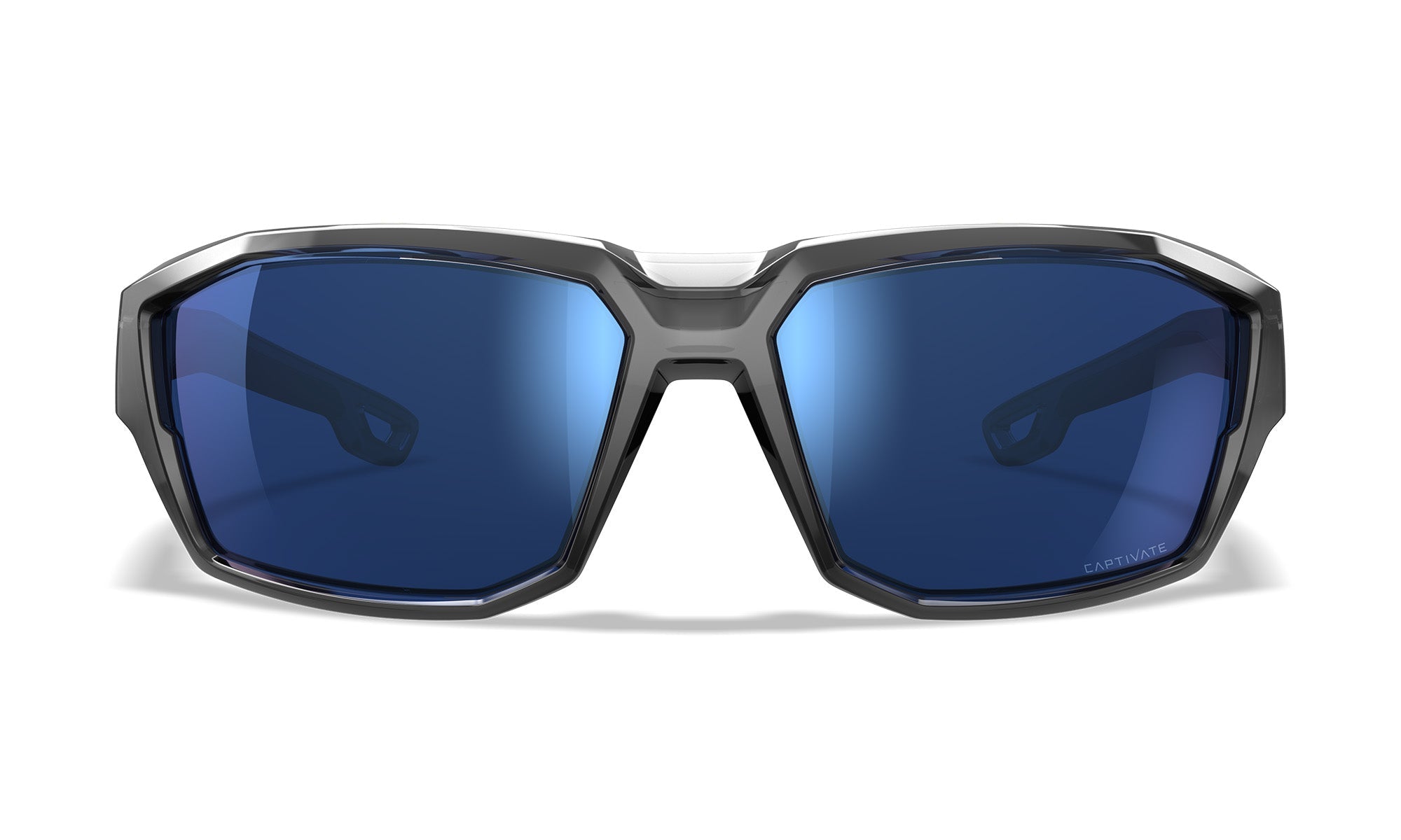 Wiley X WX ALPINE — Captivate Polarized - Blue Mirror -  Grey, Gloss Crystal Grey