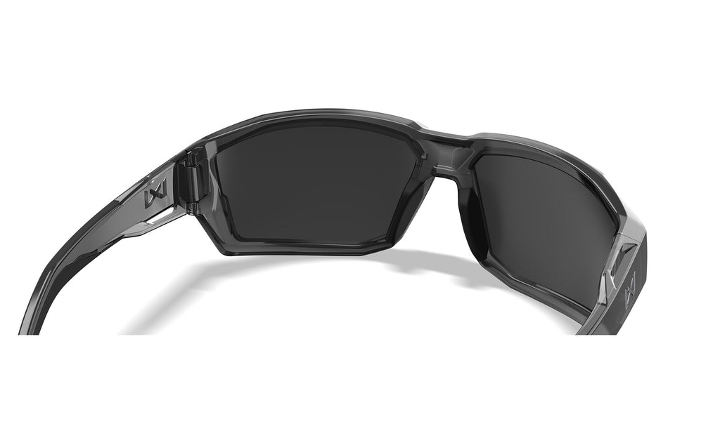 Wiley X WX ALPINE — Captivate Polarized - Blue Mirror -  Grey, Gloss Crystal Grey