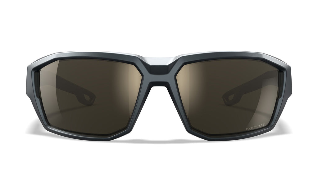 Wiley X WX ALPINE — Captivate - Tungsten Mirror - Grey, Matte Graphite Grey
