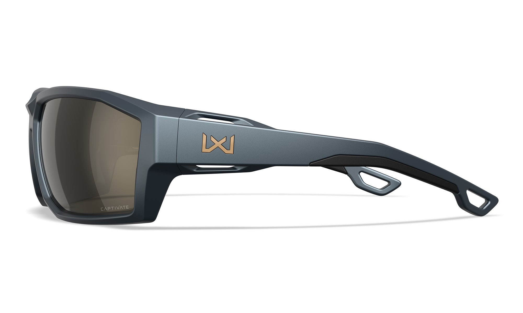 Wiley X WX ALPINE — Captivate - Tungsten Mirror - Grey, Matte Graphite Grey