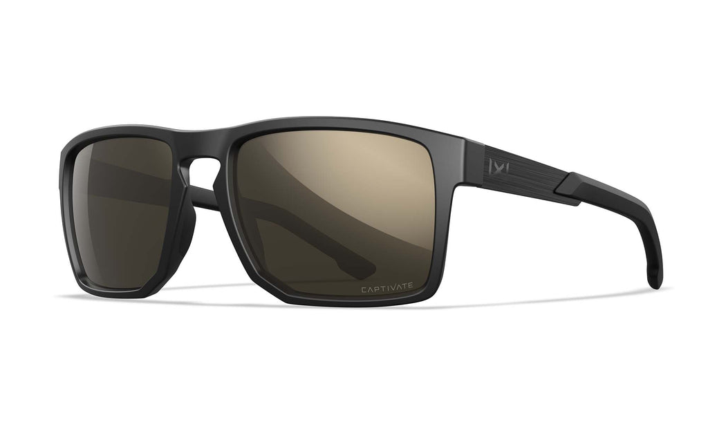 Wiley X WX APEX — Captivate Polarized - Tungsten Mirror - Grey, Matte Black