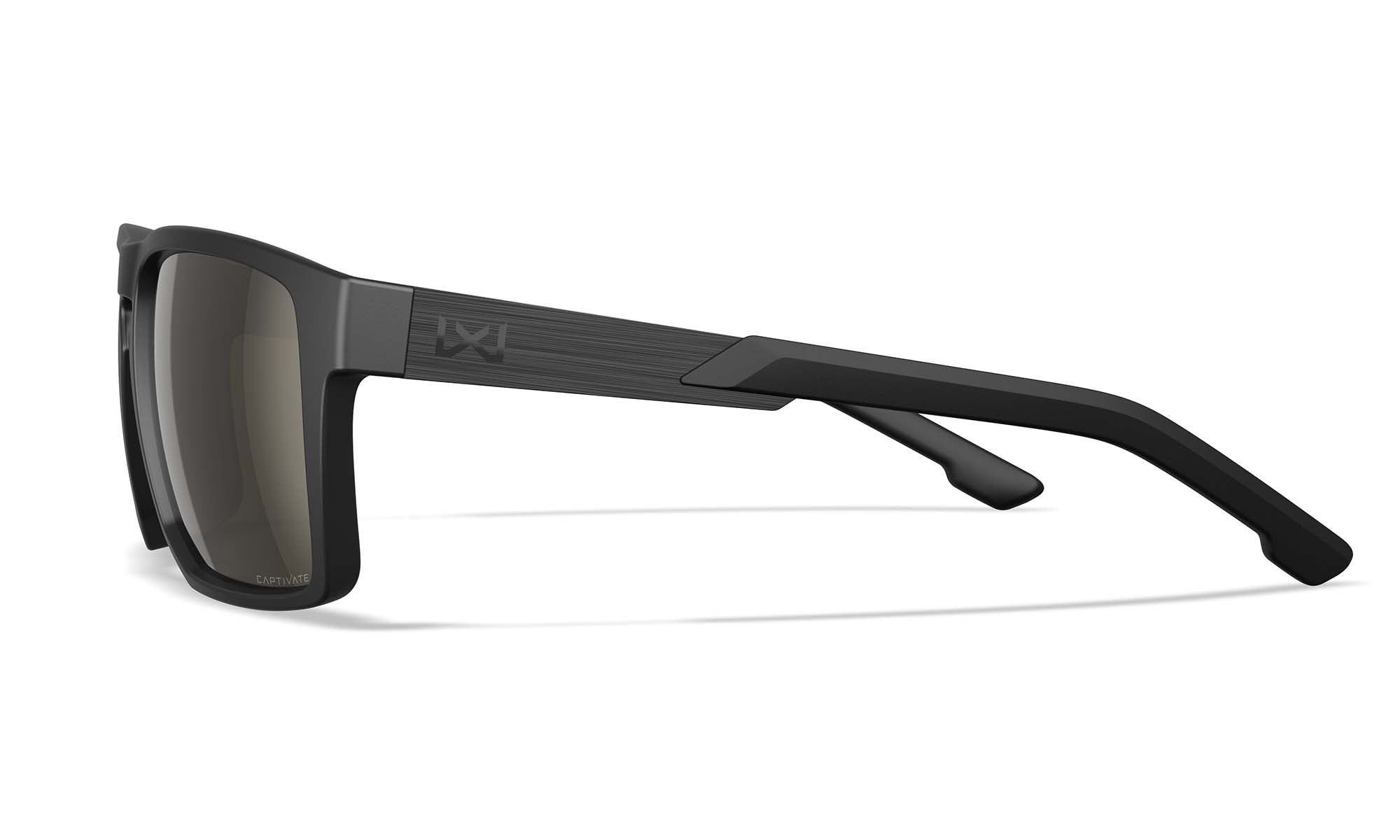 Wiley X WX APEX — Captivate Polarized - Tungsten Mirror - Grey, Matte Black