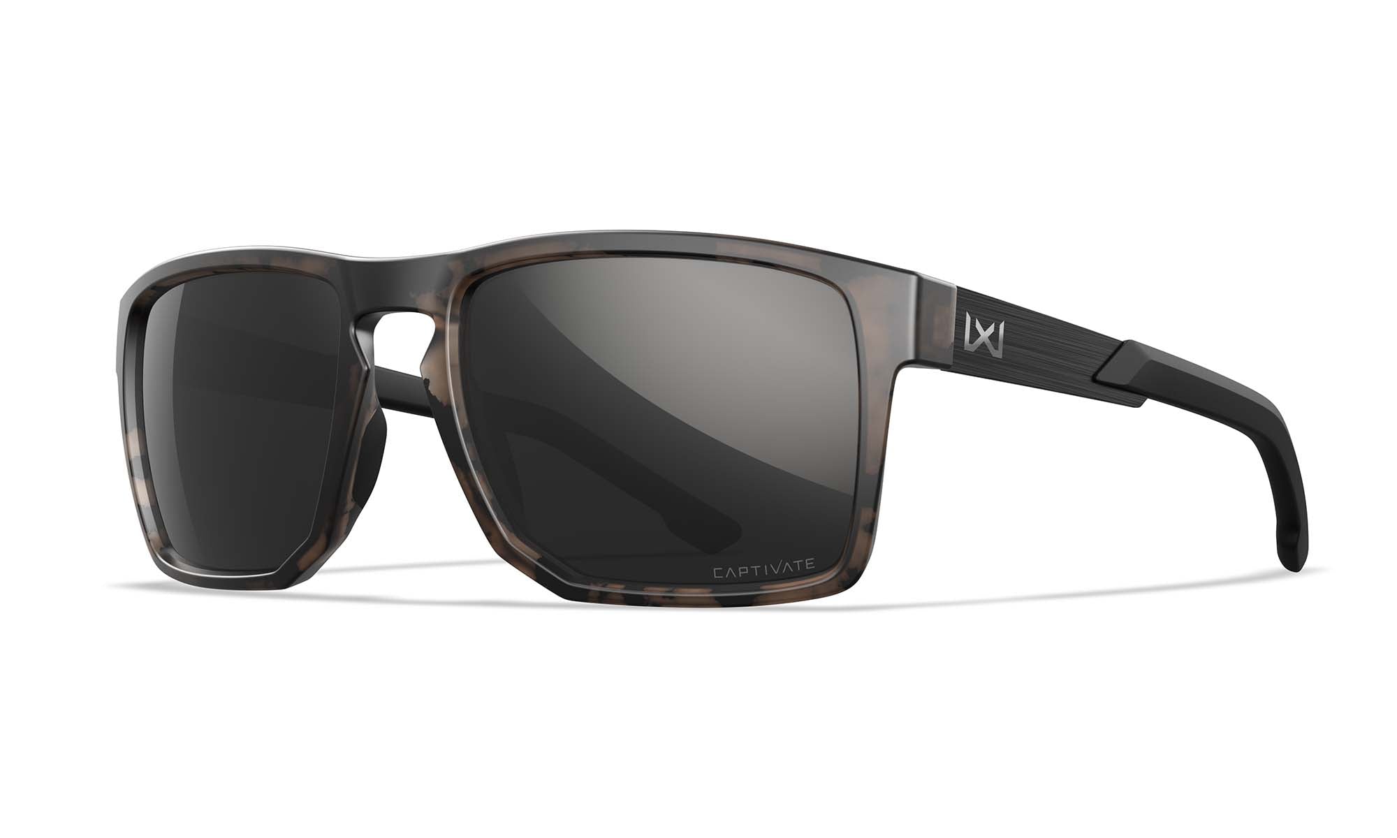 Wiley X WX APEX — Captivate Polarized - Black Mirror - Grey, Matte Tortoise Brown
