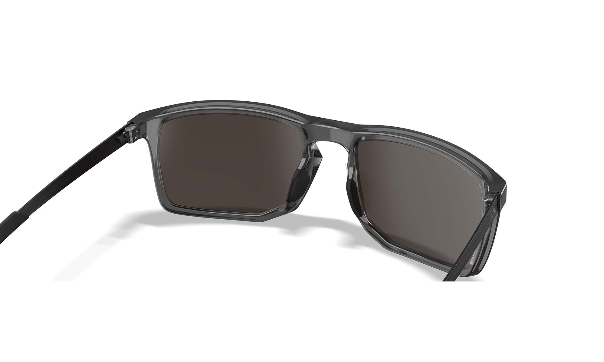 Wiley X WX AXE — Captivate Polarized - Green Mirror - Amber, Gloss Crystal Grey