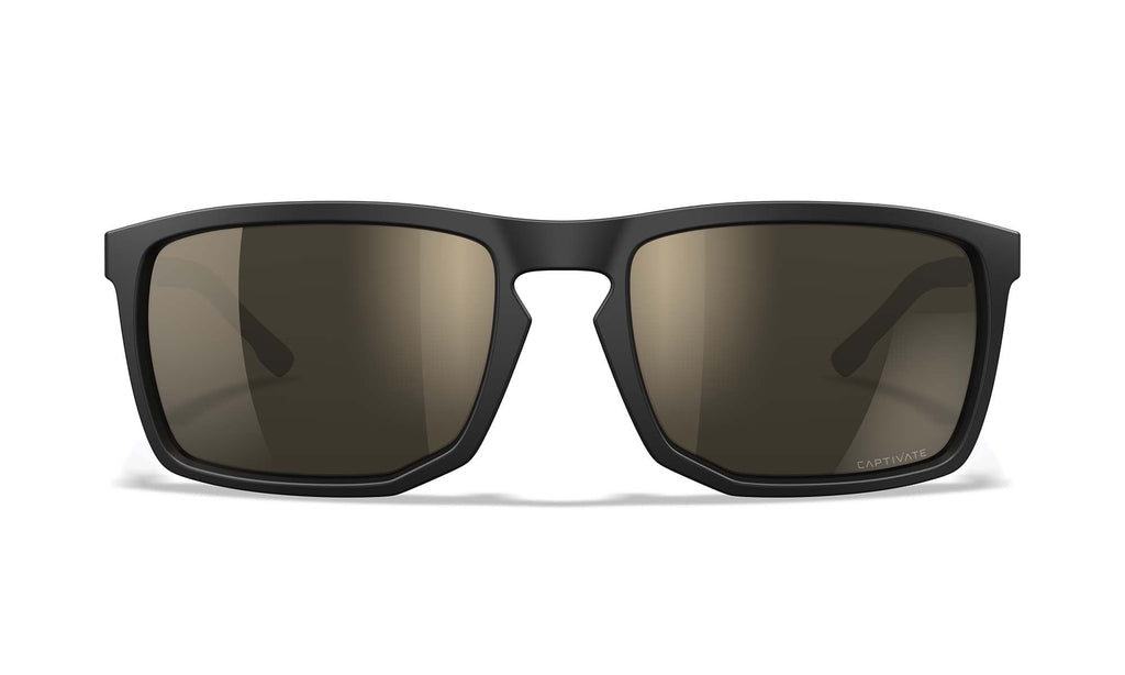 Wiley X WX AXE — Captivate Polarized - Tungsten Mirror - Grey, Matte Black