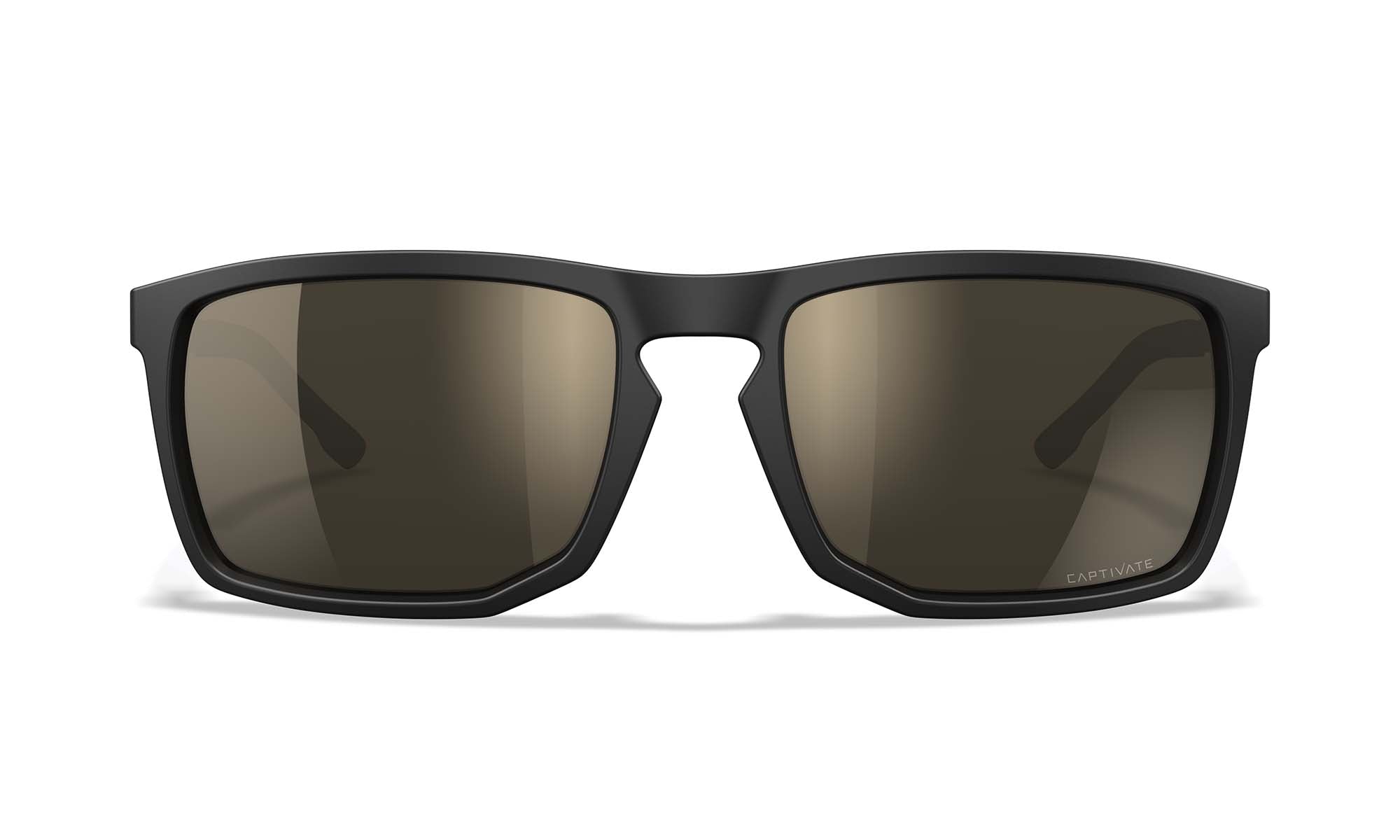 Wiley X WX AXE — Captivate Polarized - Tungsten Mirror - Grey, Matte Black