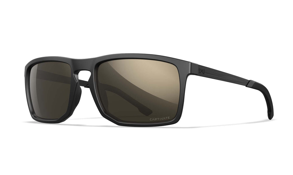 Wiley X WX AXE — Captivate Polarized - Tungsten Mirror - Grey, Matte Black