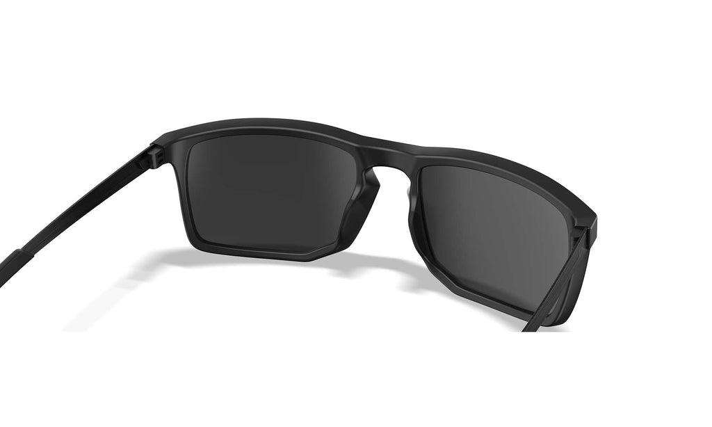 Wiley X WX AXE — Captivate Polarized - Tungsten Mirror - Grey, Matte Black