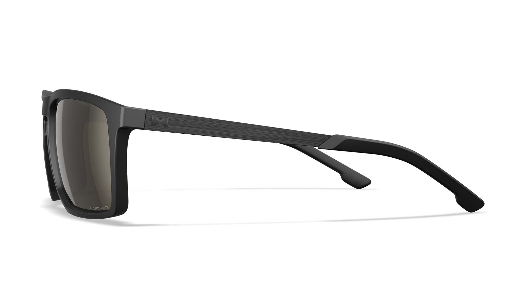 Wiley X WX AXE — Captivate Polarized - Tungsten Mirror - Grey, Matte Black