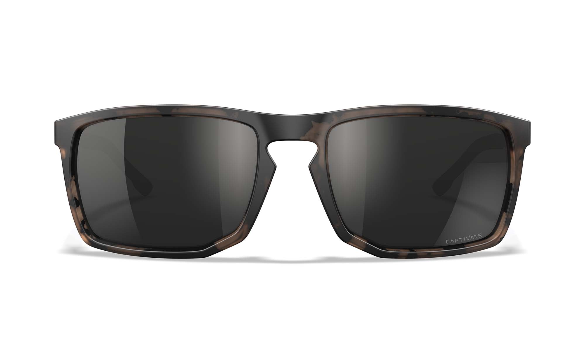 Wiley X WX AXE — Captivate Polarized - Black Mirror - Grey, Matte Tortoise Brown