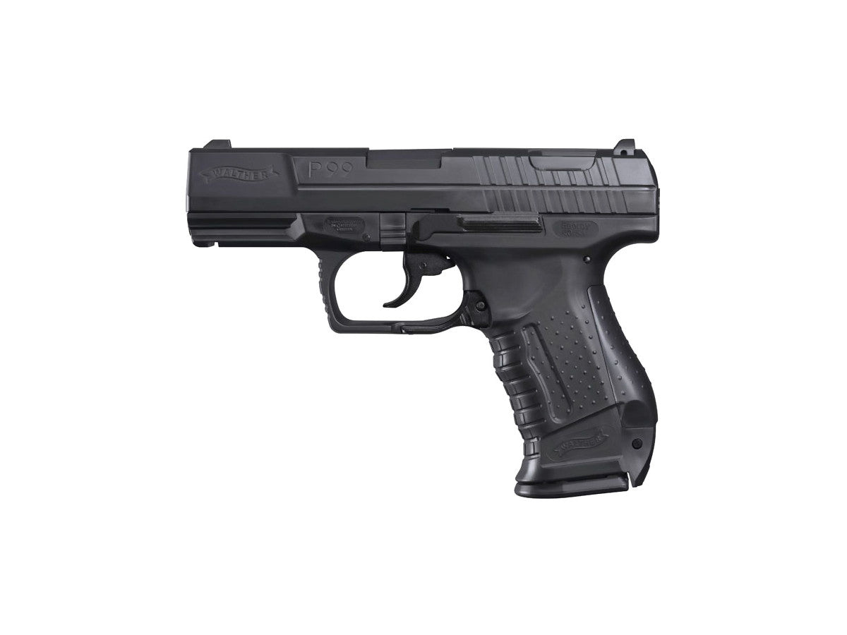 Airsoft. pištoľ Walther P99 čierna, kal. 6mm, manuál - dekoračný predmet