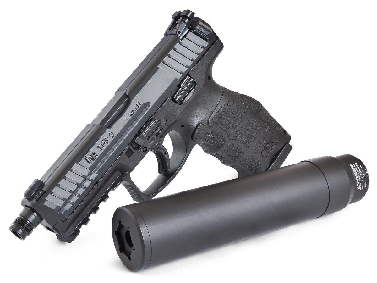 Akciový set HK SFP9 PB SD, kal. 9x19 + Tlmič Voere