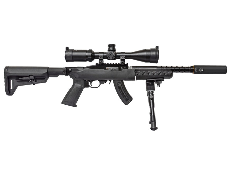 Akciový set Ruger 22 Charger Lite 4935, cal. .22LR, Takedown + Suppressor + Rifle scope + Stock Magpul