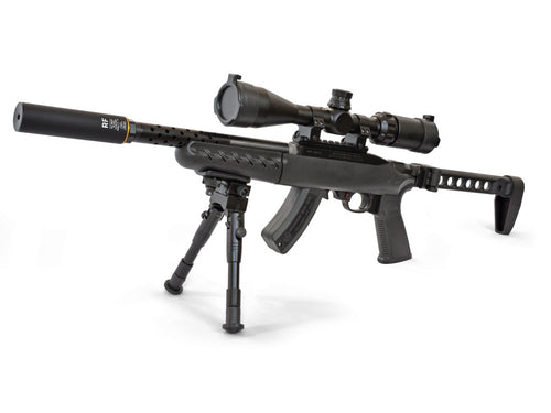 Akciový set Ruger 22 Charger Lite 4935, kal. .22LR, Takedown + Tlmič + Puškohľad + Pažba Midwest