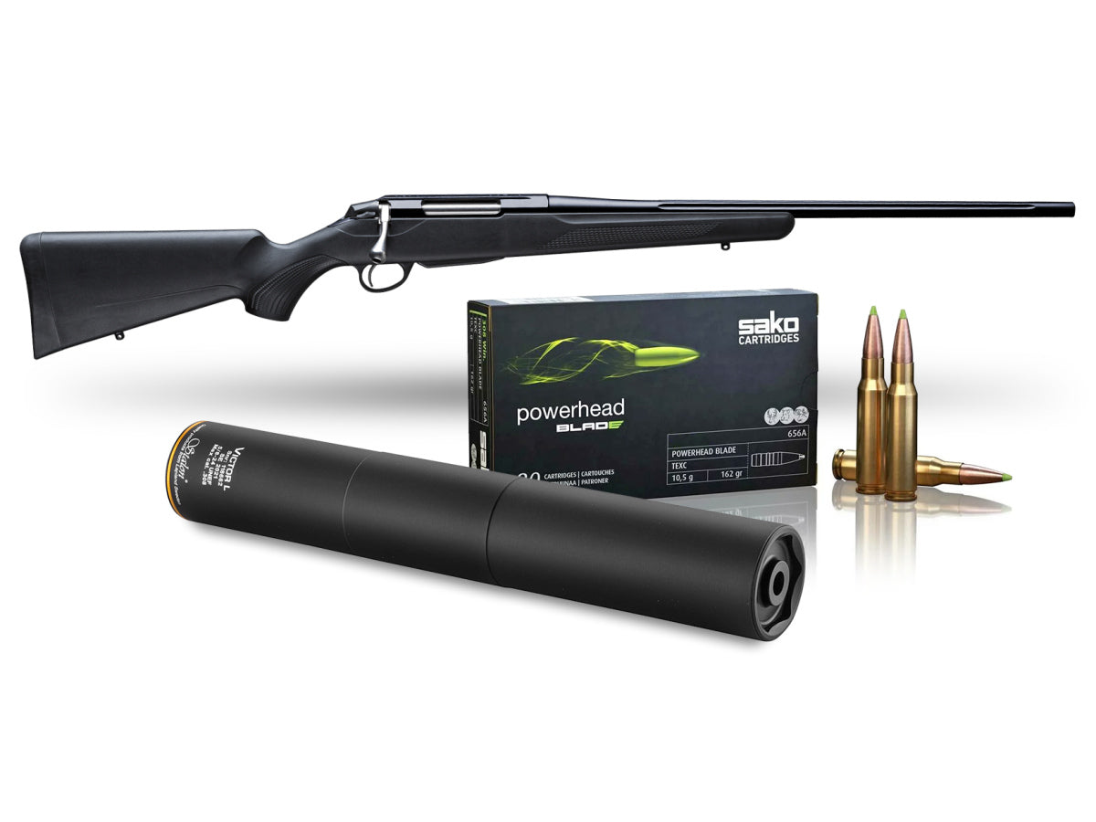 Akciový set Tikka T3x Superlite, kal. .30-06Spr. (NS FL 3rd 20in MT15x1) + Tlmič Stalon