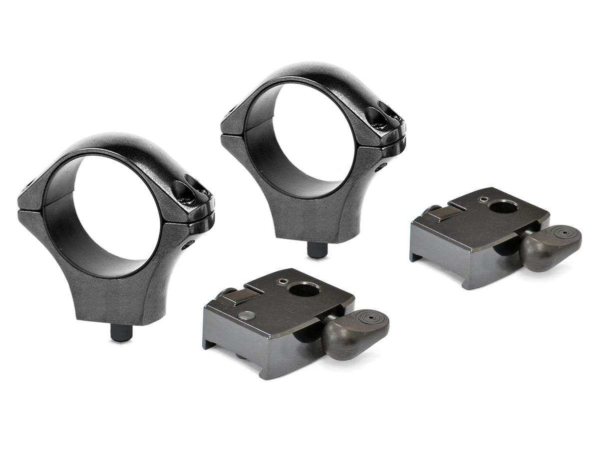 Akciový set Základne Optilock QR Tikka T3/T3x + Krúžky Optilock QR 30mm High čierne
