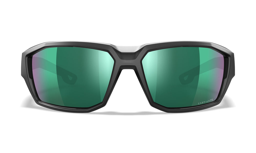Wiley X WX ALPINE — Captivate Polarized - Green Mirror - Amber, Translucent Black