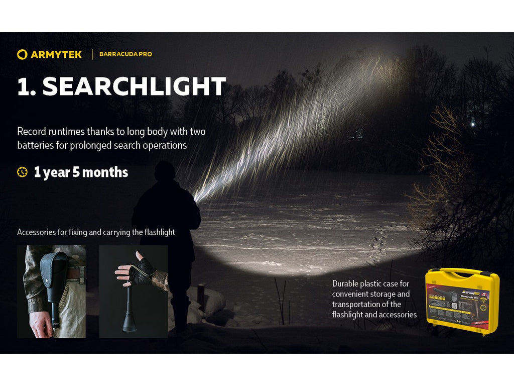 Armytek Barracuda Pro 1500lm (White)