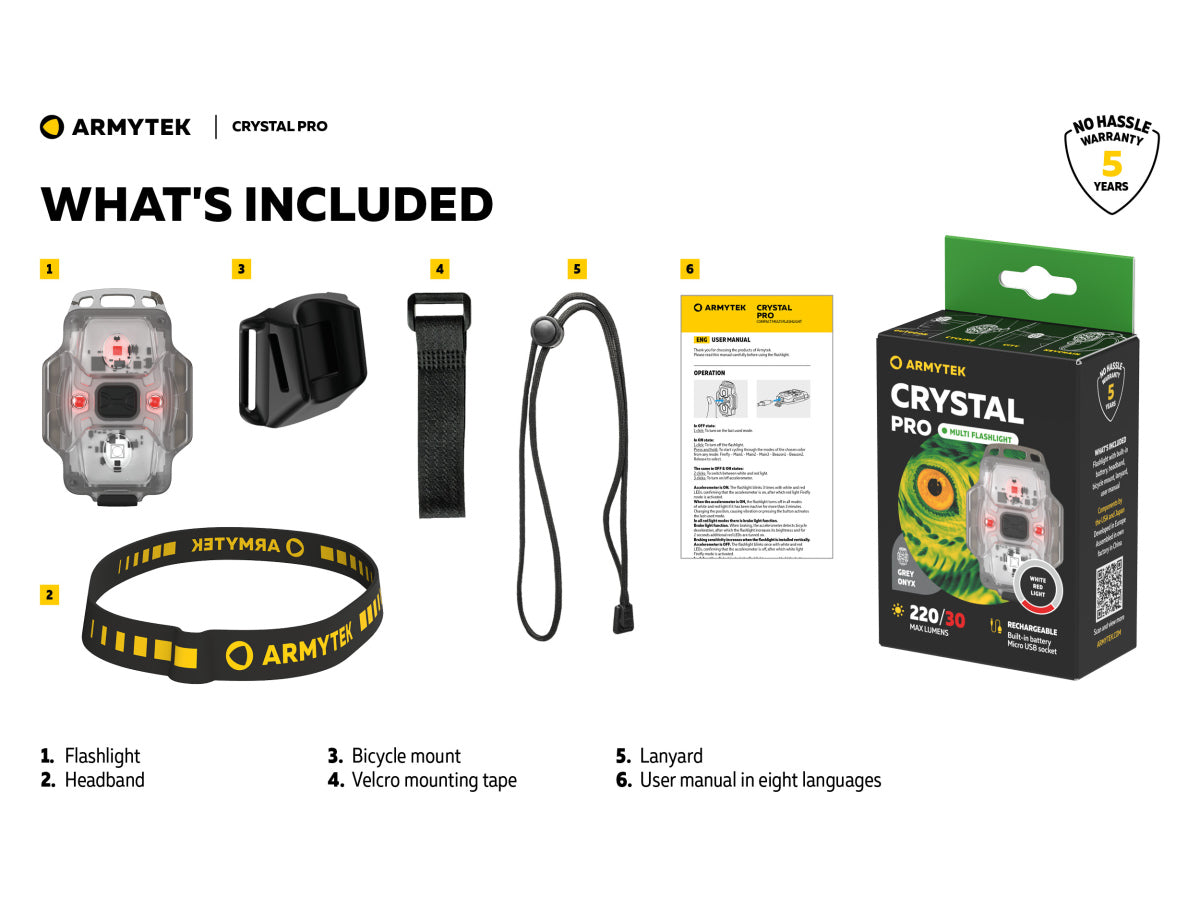 Armytek Crystal PRO Grey 220lm