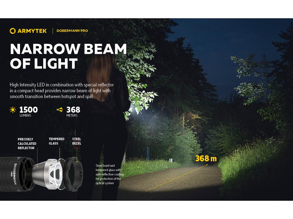 Armytek Dobermann Pro Magnet USB 1500lm (White)