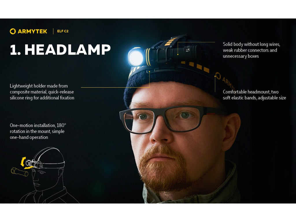 Armytek Elf C2 Micro-USB 1100lm (White)