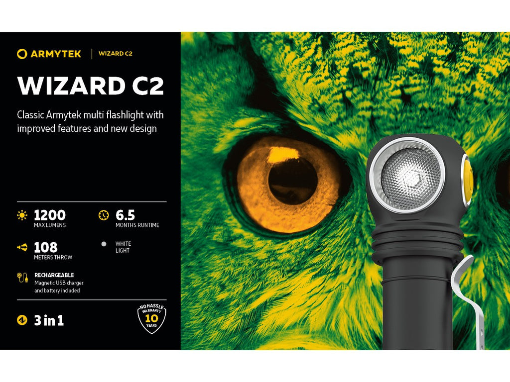 Armytek Wizard C2 Magnet USB 1200lm (White)