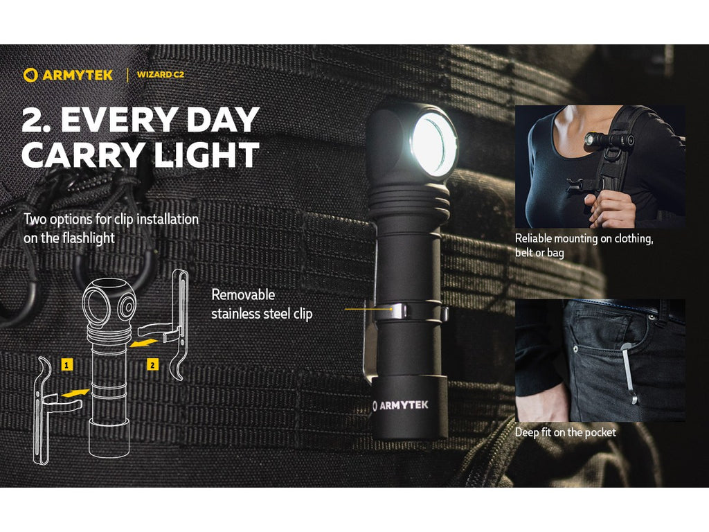 Armytek Wizard C2 Magnet USB 1200lm (White)