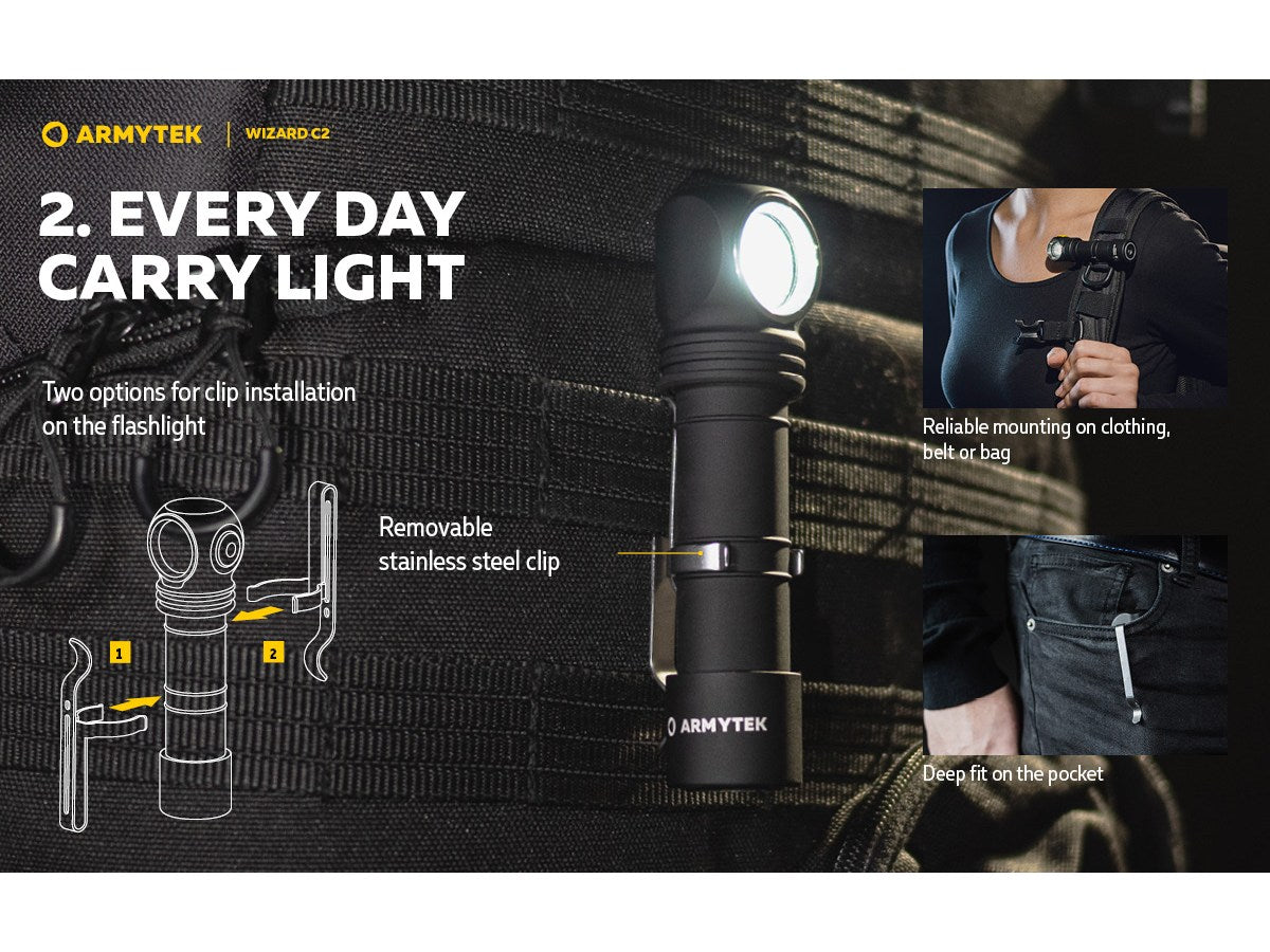 Armytek Wizard C2 Magnet USB 1200lm (White)