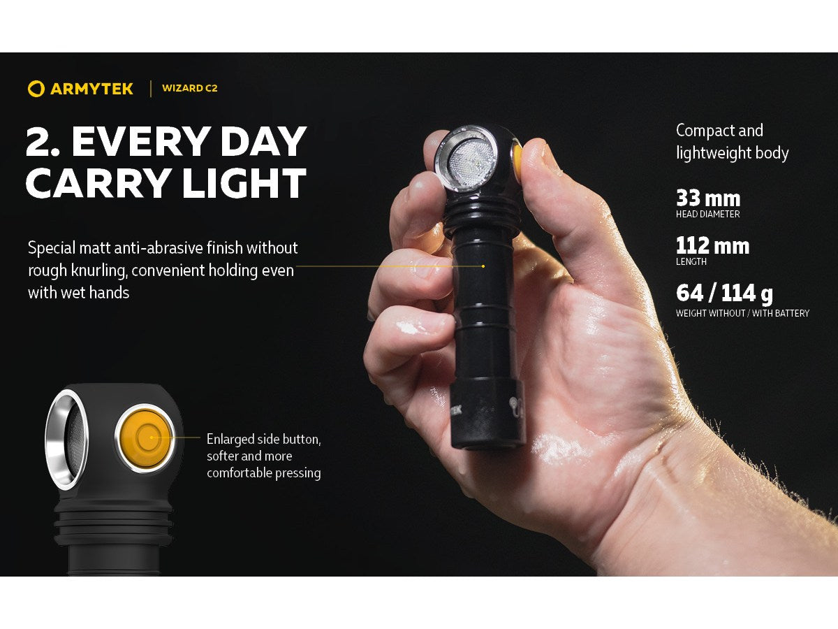 Armytek Wizard C2 Magnet USB 1200lm (White)